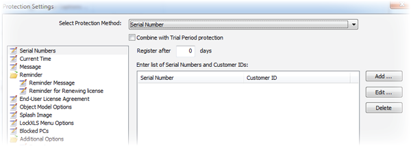 Excel Workbook Compiler serial numbers