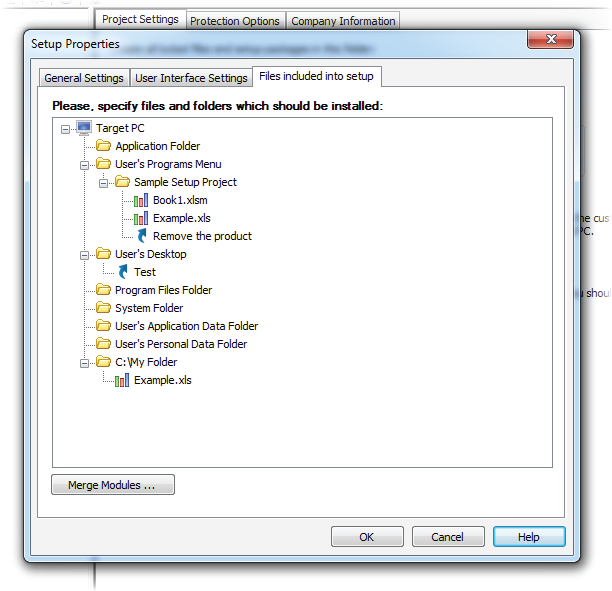 Excel Workbook Compiler list of the setup files