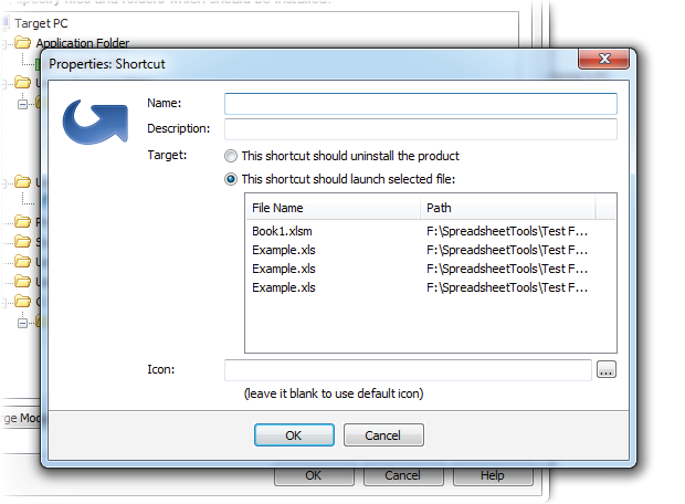 Excel Workbook Compiler setup shortcut