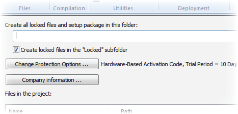 Excel Workbook Compiler protection options